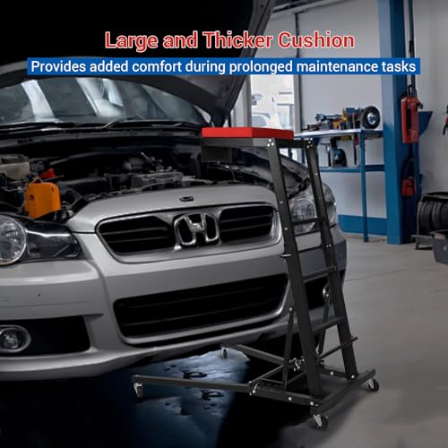 Garvee Automotive Engine Creeper, Adjustable Height Engine Access Creeper with Casters for Auto Body Shop, Home, Garage, Emergency Repair and Fleet Maintenance