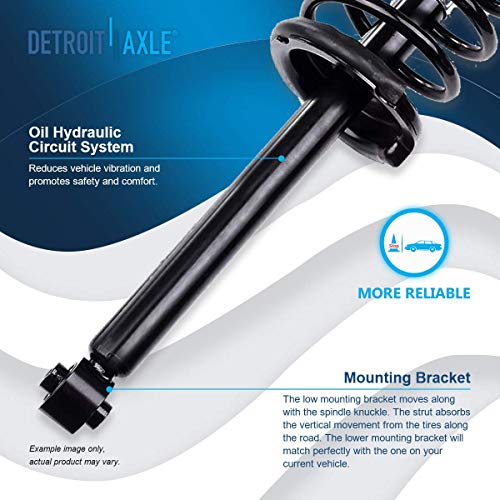 Detroit Axle - Pair Rear Struts for 1998-2002 Honda Accord, 1999-2003 TL, 2001-2003 CL, 2 with Coil Spring Assembly, Quick Install Ready - size: 171299 x2/PAIR
