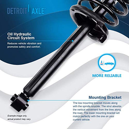 Detroit Axle - Pair Rear Struts for 1998-2002 Honda Accord, 1999-2003 TL, 2001-2003 CL, 2 with Coil Spring Assembly, Quick Install Ready - size: 171299 x2/PAIR