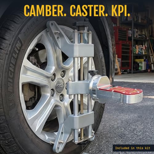 Wheel Alignment Dual Kit, Two Clamps, Two Gauges, Turn Plates, Drive-On Ramps, 6-Piece, DIY Home Garage - style: Dual (6-Piece)
