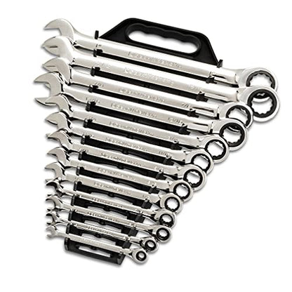 GEARWRENCH 25 Pc. Combination Ratcheting Wrench Set, SAE/MM - 86700 - size: 30 PC