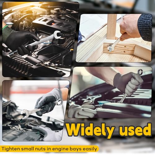 19mm Ratcheting Wrench 2 Pcs 72-Tooth 12-Point Chrome Plated | Forged 45# Carbon Steel Durable, 5-Degree Arc For Tight Spaces, 12-Point Protects Fasteners, Polished Chrome Anti-Rust - size: 19mm