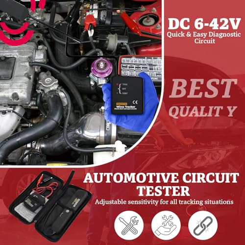 Automotive Circuit Tracer & Wire Tracker 6-42V DC Wire Short Finder, Circuit Tracker, Circuit Tester & Circuit Scanner for Car, Boat, Trailer - Open/Short Circuit Detection Tool EM415PRO
