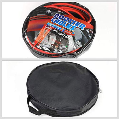 Heavy Duty (16ft 6 Gauge, Copper Wire) Battery Jumper Cables Jump Start Booster Kit works with Universal Vehicle Car SUV Pickup Truck - size: 6 Gauge 16FT Cable Length