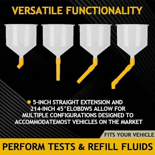 15PCS/Set Car Radiator Coolant Filling Funnel Kit Spill Proof Cooling System Tool Filling Funnel Spout Pour Oil Tool
