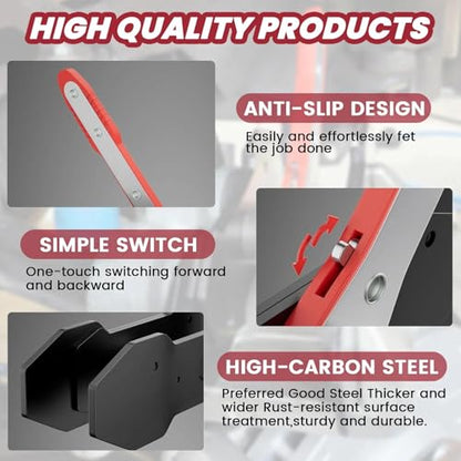 Brake Tools, Brake Caliper Compression Tool, Brake Caliper Tool, Caliper Piston Compressor Tool with 4 Heavy-Duty Caliper Hooks, Car Disc Brake Repair (Large Size red)