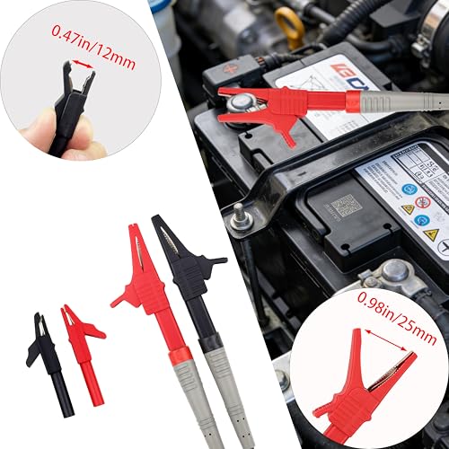 Multimeter Test Leads Kit, Automotive Back Probe Pin Accessories, 28 Pcs | Includes Gold-Plated Probes, Alligator Clips, Test Hooks, For Automotive, Industrial, Home Electrical Testing