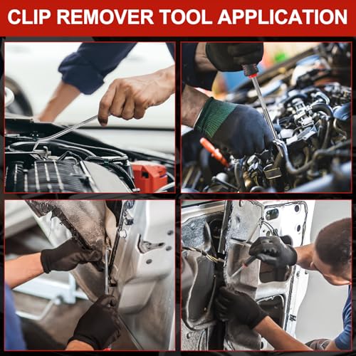 8PCS Precision Pick Set - Easy Removal Tool for Automotive Oil Seals, O-Rings, and Gaskets, Lock Pick Set, Picks, Pick Tool - color: black-red