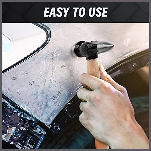 SWANLAKE 7 Piece Auto Body Repair Kit, Auto Body Tools, Auto Body Repair Tools with Carbon Steel Hammer Heads