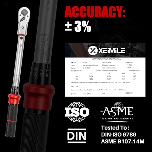 Adjustable Open End Torque Wrench 3/8" Drive-5-45 Ft.Lb for HVAC | 32MM 3/8 Inch Pound Torque Wrench(6.8-61 N.m),Interchangeable Jaw&Ratchet Head for Bike Precision Parts Moto Narrow Pipeline - size: 3/8" 5-45FT.LB, style: Click