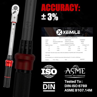 Adjustable Open End Torque Wrench 3/8" Drive-5-45 Ft.Lb for HVAC | 32MM 3/8 Inch Pound Torque Wrench(6.8-61 N.m),Interchangeable Jaw&Ratchet Head for Bike Precision Parts Moto Narrow Pipeline - size: 3/8" 5-45FT.LB, style: Click