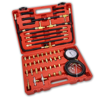 Pro Master Fuel Injection Pressure Tester Kit - Perform Fuel Pressure Testing, Diagnose Weak Fuel Pumps, Test Fuel Flow, and Leak-Down - Works on Vehicles 1997 and Newer
