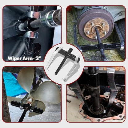 BILITOOLS 6" 2 Jaw Gear Puller, Small Bearing & Pulley Removal Tool | Internal External Reversible for Flywheel, Gears & Pulleys - size: 6”