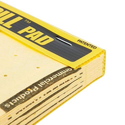 Rubbermaid Commercial Products, Over the Spill Pad, Absorbent Mat Pads for Residential/Commercial/Restaurant/Office/Facility Use, Fast at Absorbing Water/Oil/Beverages, Yellow - size: Pad 16" x 12-3/5"
