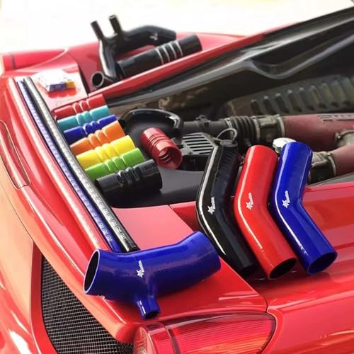 Fit 2006-2020 Yamaha YZF R6 YZFR6 2007 2008 2017 2018 Silicone Radiator Coolant Cooling Hoses Kit 3-Plyer Red - color: Red