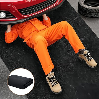 Oil Spill Mat 60" x 72", Absorbent Garage Floor Mat for Under Car, Waterproof Oil Pad, Reusable Washable Durable Maintenance Mat, Protects Garage Driveway Workshop from Spills and Stains, Black