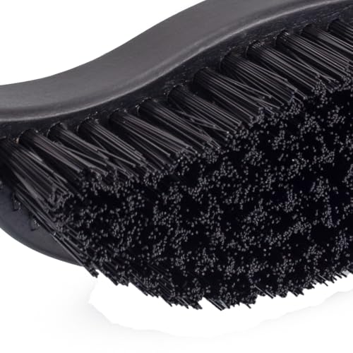 Maxshine Universal Ergonomic Tire Brush with Wood Handle – Professional Detailing Tool for Cleaning Car Tires, Wheels & Rims – Durable Design for Repeated Use & Long-Term Performance