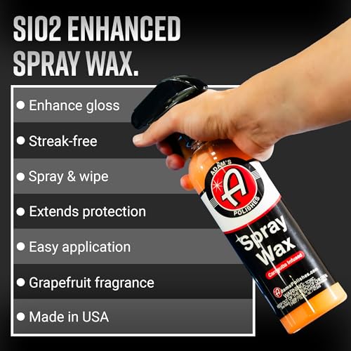 Adam's Polishes Spray Wax Kit - Advanced Carnauba Car Wax | Car Spray Polish | During Car Wash Paste Wax Clay Bar & Buffer Polisher For Ultimate Protection On Paint Wheels Windows | Cleaning Supplies - size: Collection