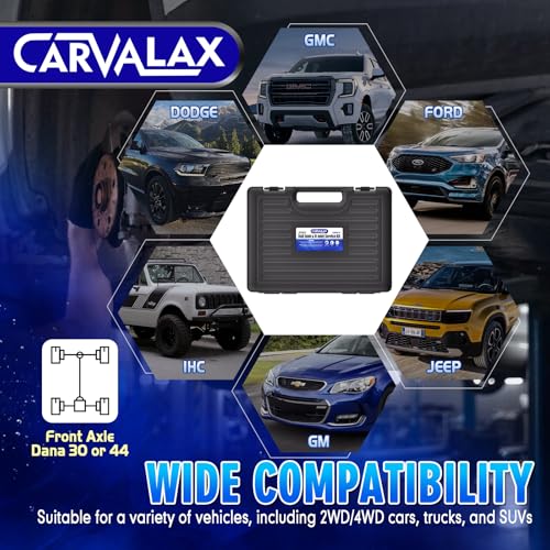 CARVALAX 10-Piece Ball Joint Press Kit | Ball Joint Removal Tool Kit w/Universal Adapters and Sockets for Most 2WD/4WD Cars, Trucks and SUVs - size: 10PC