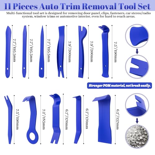 WMYCONGCONG 25 PCS Auto Trim Removal Tool Car Panel Dashboard Door Audio Trim Removal Tool Kit Auto Fastener Clip Removal Tools Hook and Pick Set for Car Audio Dash Door Panel Dashboard