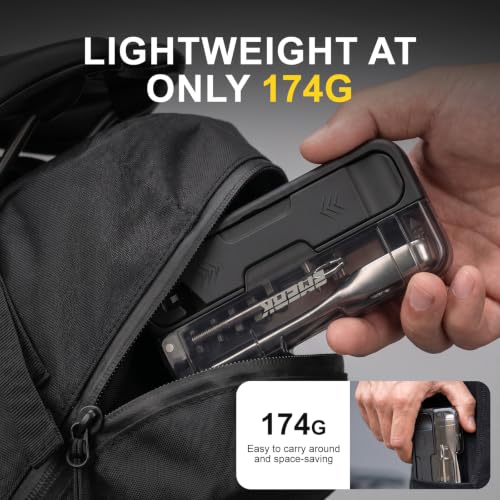 EMERK Bike Repair Tool Kit, Portable Bike Multi Tool with Ratchet Wrench, 7 Bits, Tire Levers & Tubeless Tire Plug Kit for Road, Mountain and E-Bikes