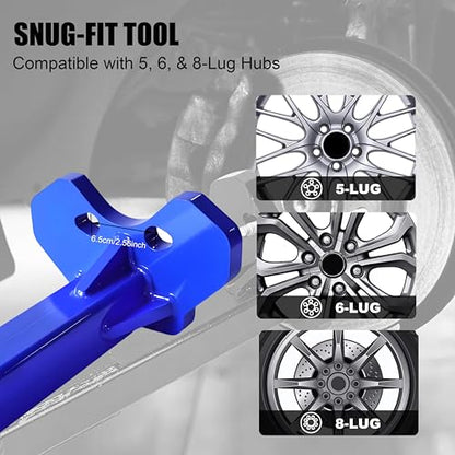 SGT Wheel Bearing Hub Removal Tool Kit,Universal Wheel Hub Removal Tool for Axle Bolted Hubs,Compatible with 5,6 and 8 Lug Hubs, Wheel Hub Buster Tool with Nuts and Hooks
