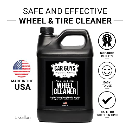 CAR GUYS Wheel Cleaner 1 Gallon Refill | Effective Rim and Tire Cleaner | Safe & Versatile Brake Dust Remover | 1 Gallon (Sprayer Not Included) - size: 1 Gallon Refill