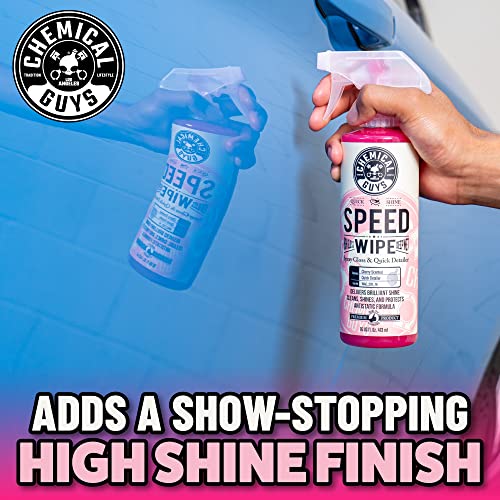 Chemical Guys Speed Wipe Quick Detailer - High Gloss, Streak-Free Shine, Detail Spray for Cars, Trucks, Motorcycles, RVs, and More, Safe on Paint, Glass, Wheels, and Trim, Cherry Scent, 16 fl oz - size: 16 Fl Oz (Pack of 1)