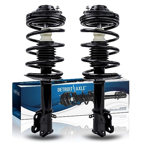 Detroit Axle - 2 Front Struts for 2001-2010 Chrysler PT Cruiser Complete Ready Struts w/Coil Spring 2002 2003 2004 2005 2006 2007 2008 2009 Replacement Suspension Shocks - size: 171592 x2/PAIR