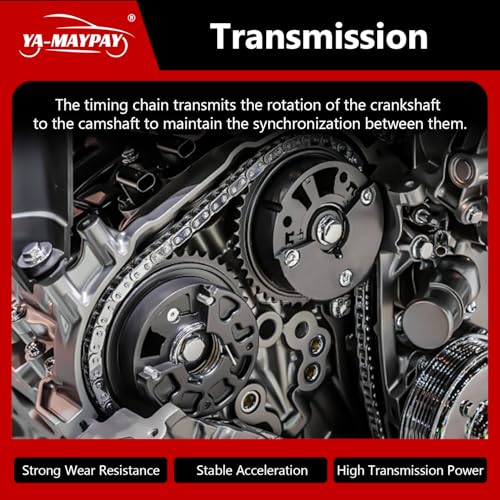 Engine Timing Chain Kit W/Sprocket & Tensioner & Guide Compatible with Audi Q5 Q7 S4 A4 A5 A6 A7 A8 3.0L OE# 06E109465BC 06E109465 06E109465AS 079109507AK