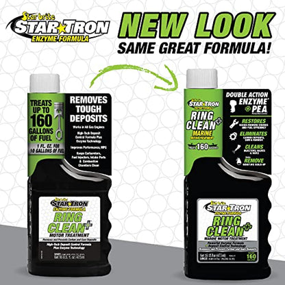 Star Brite Star Tron Ring Clean Plus Deposit Control - Cleans Injectors, Valves, & Entire Engine to Restore Power & Efficiency - 16 OZ Treats 160 Gallons (095616) - style: 16 Ounce
