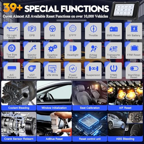 XTOOL D7W OBD2 Scanner Diagnostic Tool Wireless Bidirectional Scan Tool | Full System 39+ Resets AI-Assisted Car Scanner Upgrade of D7/D7S/D7BT ECU Coding PMI, 3-Yr Update, 4000+ Active Test, FCA SGW