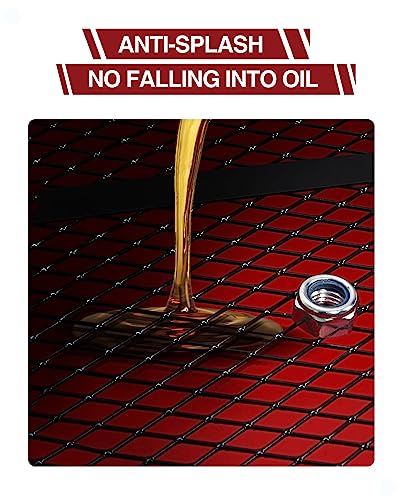 GarveeTech Low Profile Oil Drain Pan, 20 gal Electric Oil Drain Pan with Pump, Oil Change Pan with 110V Electric Pump, 8 ft Hose & Folding Handle, Rolling Oil Drain Cart for Cars, Trucks, Buses, RVs - color: Red, size: 20 Gal - Electric