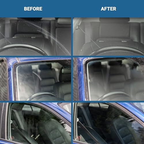 GLASS POLISH DIY 3" (75mm) Windshield Scratch Removal Kit for All Car Glass, Removes Deep Scratches, Wiper Blade Damage & Haziness, Restores Clear Visibility
