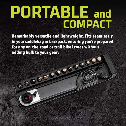 Kilimanjaro 15-in-1 Mini Bike Torque Wrench Tool Kit – Compact Bicycle Repair Set with Precision Torque Wrench, Hex, Torx & Screwdriver Bits, and Storage Case – Cycle Series – 910546ECE - style: 2-10Nm