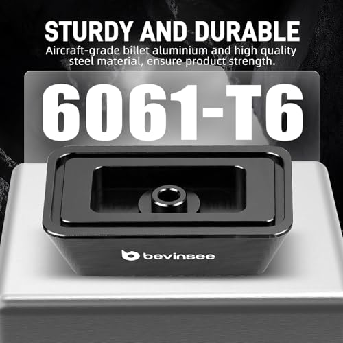 Bevinsee Jack Pad Aluminum Compatible with 3 Series E46 1999-2006, X3 Series E83 2004-2010, Z4 Series E85 E86 2004-2008, E89 2009-2016, Replaced 51718268885 Black - color: Black