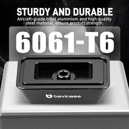 Bevinsee Jack Pad Aluminum Compatible with 3 Series E46 1999-2006, X3 Series E83 2004-2010, Z4 Series E85 E86 2004-2008, E89 2009-2016, Replaced 51718268885 Black - color: Black