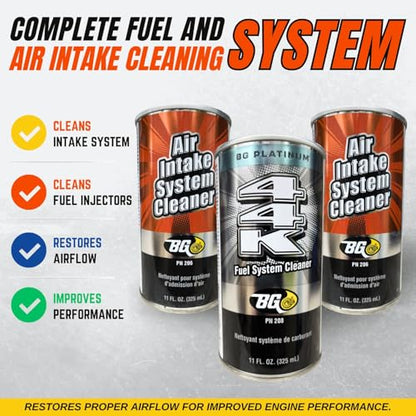 Smilyeez Listing for BG Air Intake & Fuel System Cleaner Kit K2902 - Includes 2 PN206 & 1 44K PN208 & Pocket Screwdriver (1 Kit)