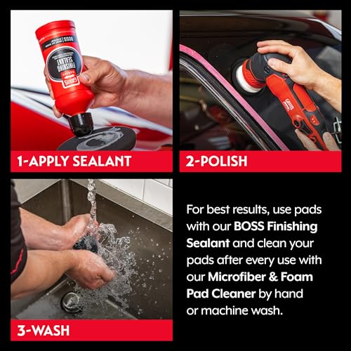 Griot's Garage 3" Black Foam Finishing Pads for Car Polishing and Detailing, Buffing Pads for Paint Correction and Sealant Application, 11274, Set of 3 - size: 3" Pads (Set of 3), style: 3" (Set of 3)