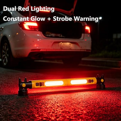 Magnetic LED Work Light 5200mAh Underhood Repair Split Portable Light | charge mobile phone,360° Rotatable , 5 Lighting Modes , Hook Design, 3000LM Work Light for Garage, Workshop, Car Inspection