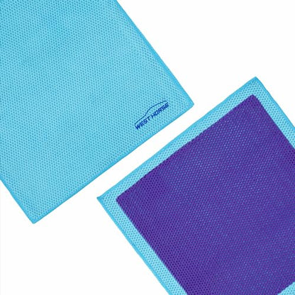 Clay Bar Towel Auto Detailing Claying Cloth - Faster & Effective Rubbing and Cleansing Tool, Smooth Paint Surface Prep for Waxing, Polishing and Sealant (12in x 12in, Purple)