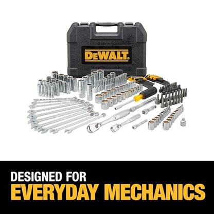 DEWALT Mechanics Tool Set, 1/4 and 3/8 Inch Drive, SAE, 172-Piece (DWMT81533) - style: 172 pc