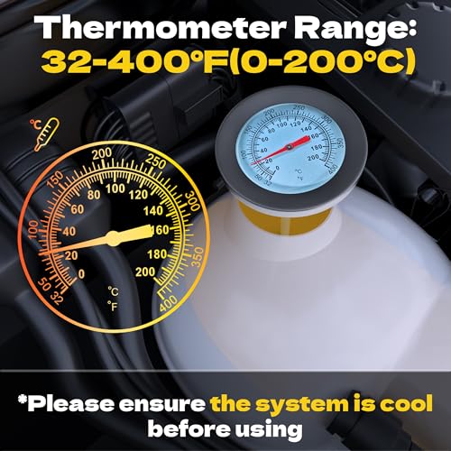 KJE 31PCS Coolant Pressure Tester Kit, Radiator Pressure Tester Kit with 23 Radiator Adapters, and Coolant Vacuum Refill Kit for Automotive Cooling System Water Tank Leakage Detection