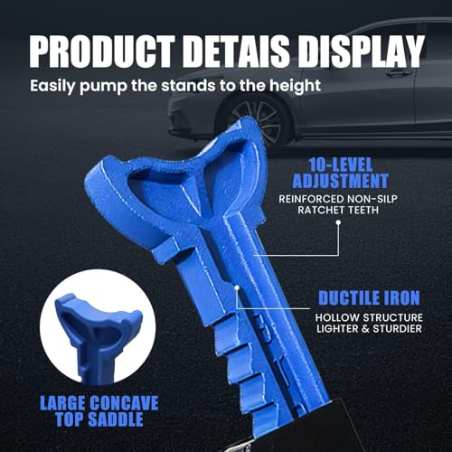 ANTPOWER Jack Stands 3 Ton (6,600 LBs) Heavy Duty Car Jacks Stand,11.2"-16.8" Adjustable Height for Lifting Automotive Small SUV, Pickup 1 Pair - style: basic