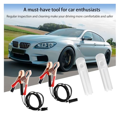 Augeny Auto Fuel Injector Flush Cleaner Adapter, Universal Car Fuel Injection Nozzle Cleaning Assistant Tool Kit, Vehicle DIY Injector Cleaning Tool Set for Auto Motorcycle EV ATV Boat