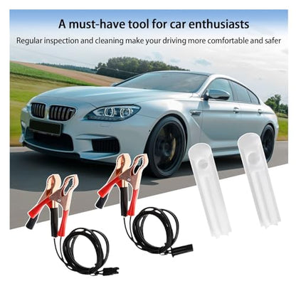Augeny Auto Fuel Injector Flush Cleaner Adapter, Universal Car Fuel Injection Nozzle Cleaning Assistant Tool Kit, Vehicle DIY Injector Cleaning Tool Set for Auto Motorcycle EV ATV Boat