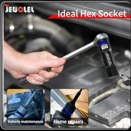 20mm Hex Impact Bit Socket, H20 1/2" Drive Allen Socket, Cr-Mo | 3-Inch, Lengthen Hex Screwdriver Adapter for Electric Ratchet Wrenches Fastening Screws, Socket Wrench, Head Drill - size: 1PC | H20 20MM