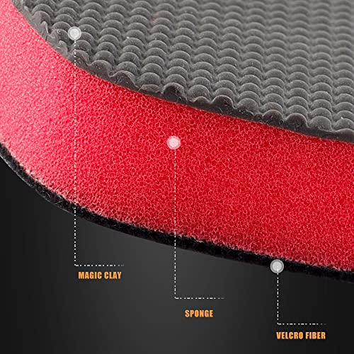 SPTA Clay Block, Clay Bar Pad, 3Pcs Clay Pads for Car Detailing, for Car Detailing, Solve the Problem of Stubborn Dirt on Paint and Glass -CHMLP08A
