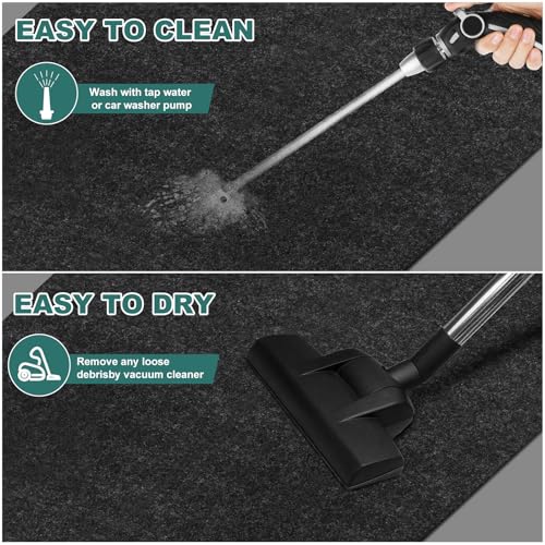36" x 60" Oil Drip Mat for Garage Driveway, Reusable Floor Oil Spill Leak Absorbent Pads for Motorcycle Car Oil Leak Stain Resistant(2pcs) - size: 3' x 5' (2pcs)