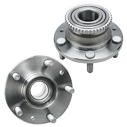 Detroit Axle - 4pc Steering Knuckles Kit for Ford Fusion Lincoln MKZ Zephyr Mercury Milan, 2 Front Steering Knuckles & Wheel Bearing Hubs 2 Rear Wheel Bearing and Hubs Replacement - size: 4UW47642/Kit
